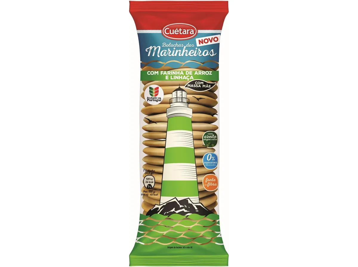 Bolachas marinheiros Cuétara arroz-linhaça 150 g