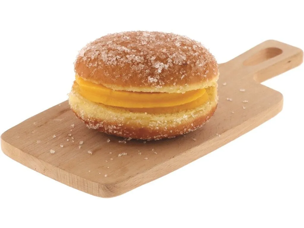 Bola de berlim com creme un