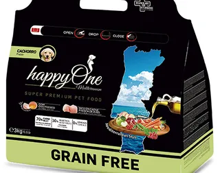 ração para cão happyone mediterraneum júnior 3kg