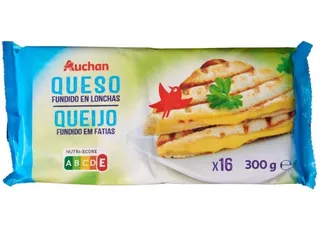 Queijo fundido Auchan fatias 300 g