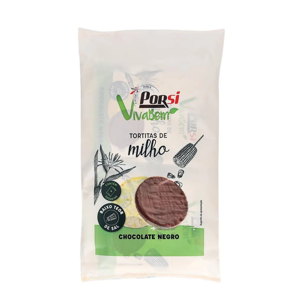 Tortitas de Milho com Chocolate Negro 130g