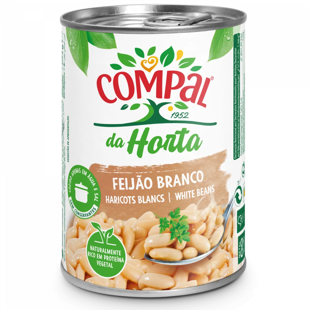 Feijão Branco Cozido em Lata