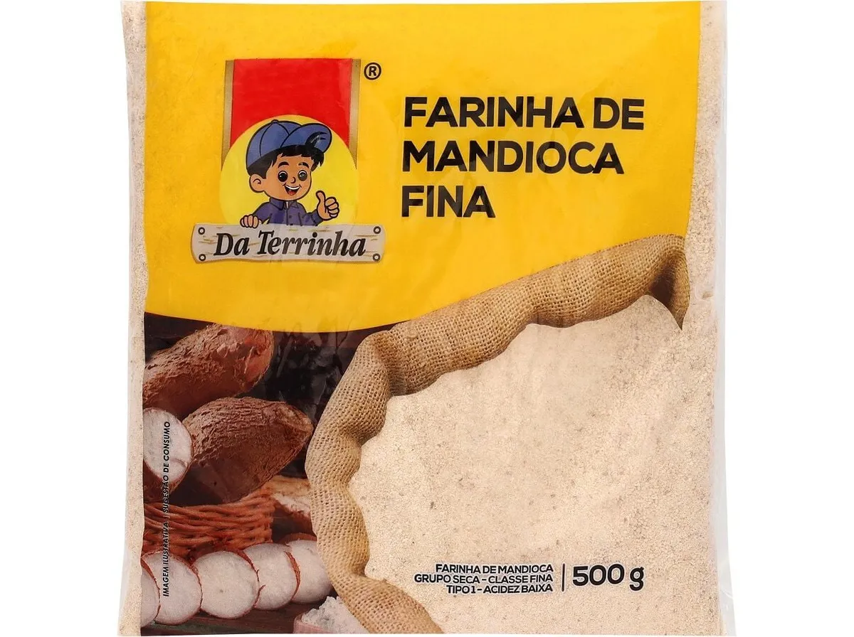 Farinha DA Terrinha mandioca crua 500 g