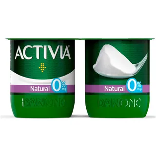 Iogurte Bifidus Activia Natural 0%, 4x120g Danone