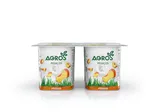Iogurte Agros pedaços pêssego 4x120 g