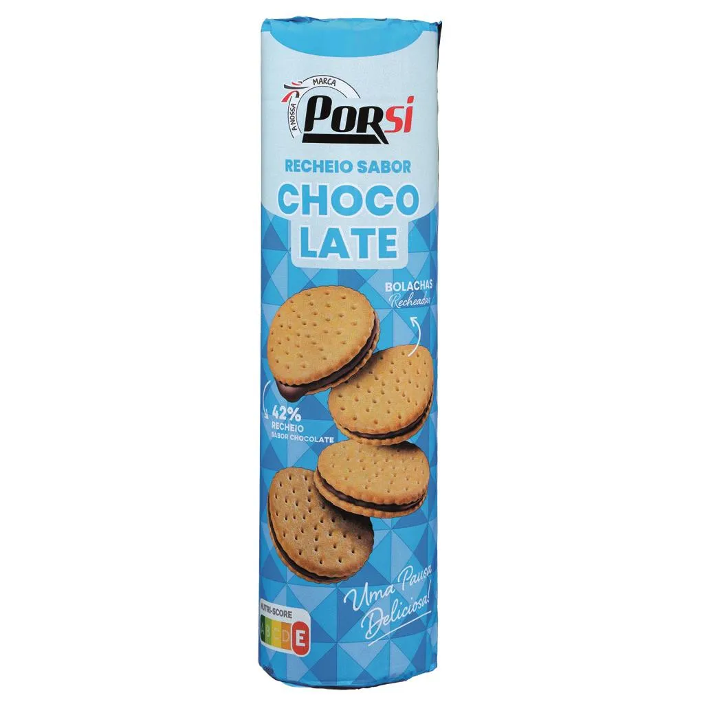 Bolachas com Recheio Sabor Chocolate 500 G
