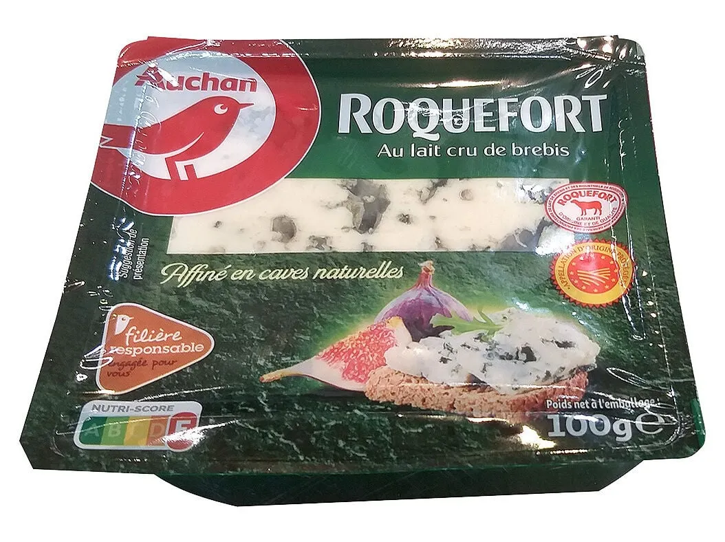 Queijo roquefort Auchan fatias 100 g