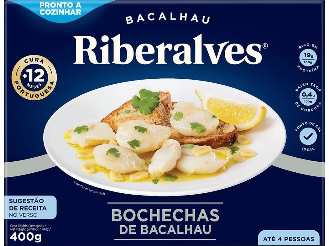 Bochechas bacalhau Riberalves 400 g