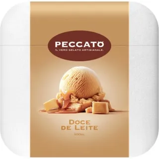 Gelado de Doce de Leite embalagem 500 ml - Peccato