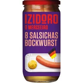 Salsichas Bockwurst em Frasco 8 un Izidoro