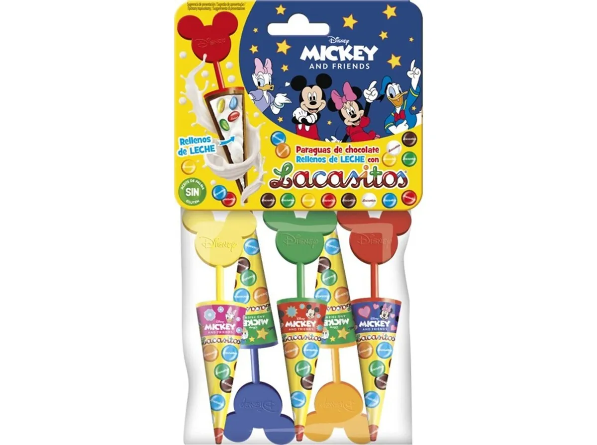 Sombrinhas chocolate Lacasitos disney 5 x 11 g