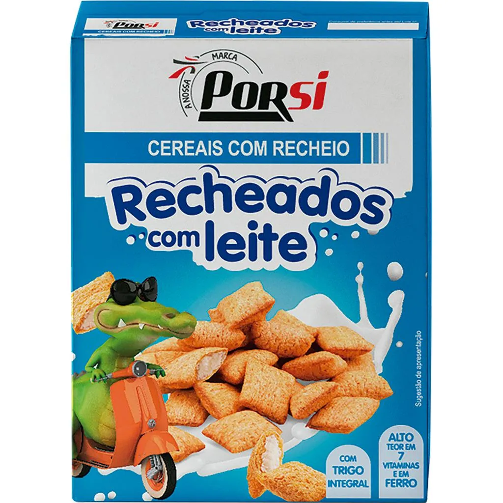Cereais Recheados Leite
