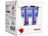 Leite UHT sem lactose Auchan magro 6 x 1 L