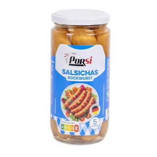Salsichas Bockwurst Frasco 5 Unidades PorSi