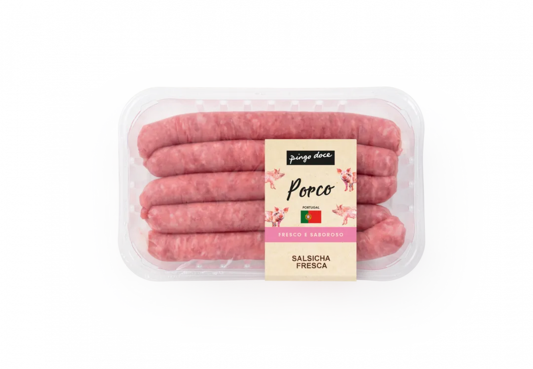 Salsichas Frescas de Porco Embaladas