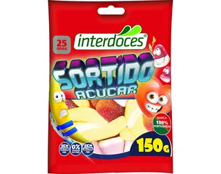 Gomas Interdoces sortido açúcar 150 g