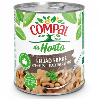Feijão Frade Cozido em Lata Compal