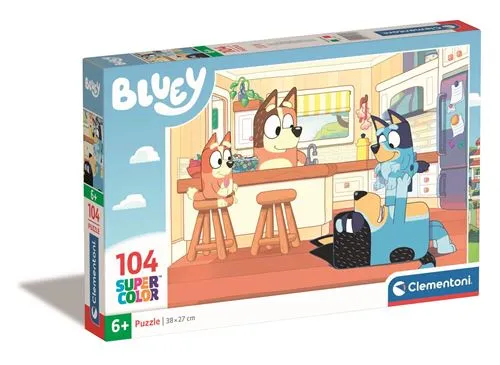 Puzzle Bluey 2 com 104 Peças - Clementoni