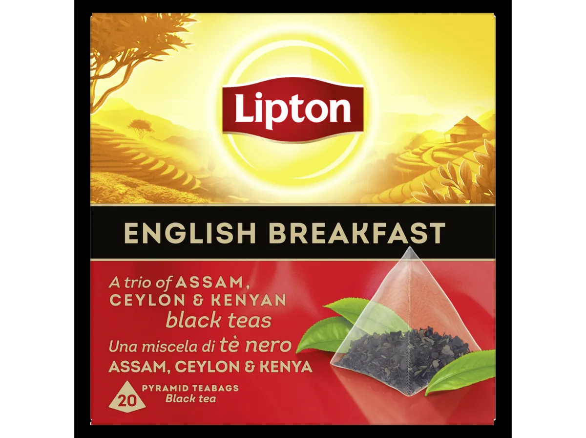 Chá preto Lipton english breakfast 20 saq
