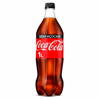 Refrigerante com Gás Cola Zero, emb. 1 lt Coca-Cola