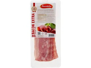 Bacon Porminho extra fatiado preço amigo 80 g