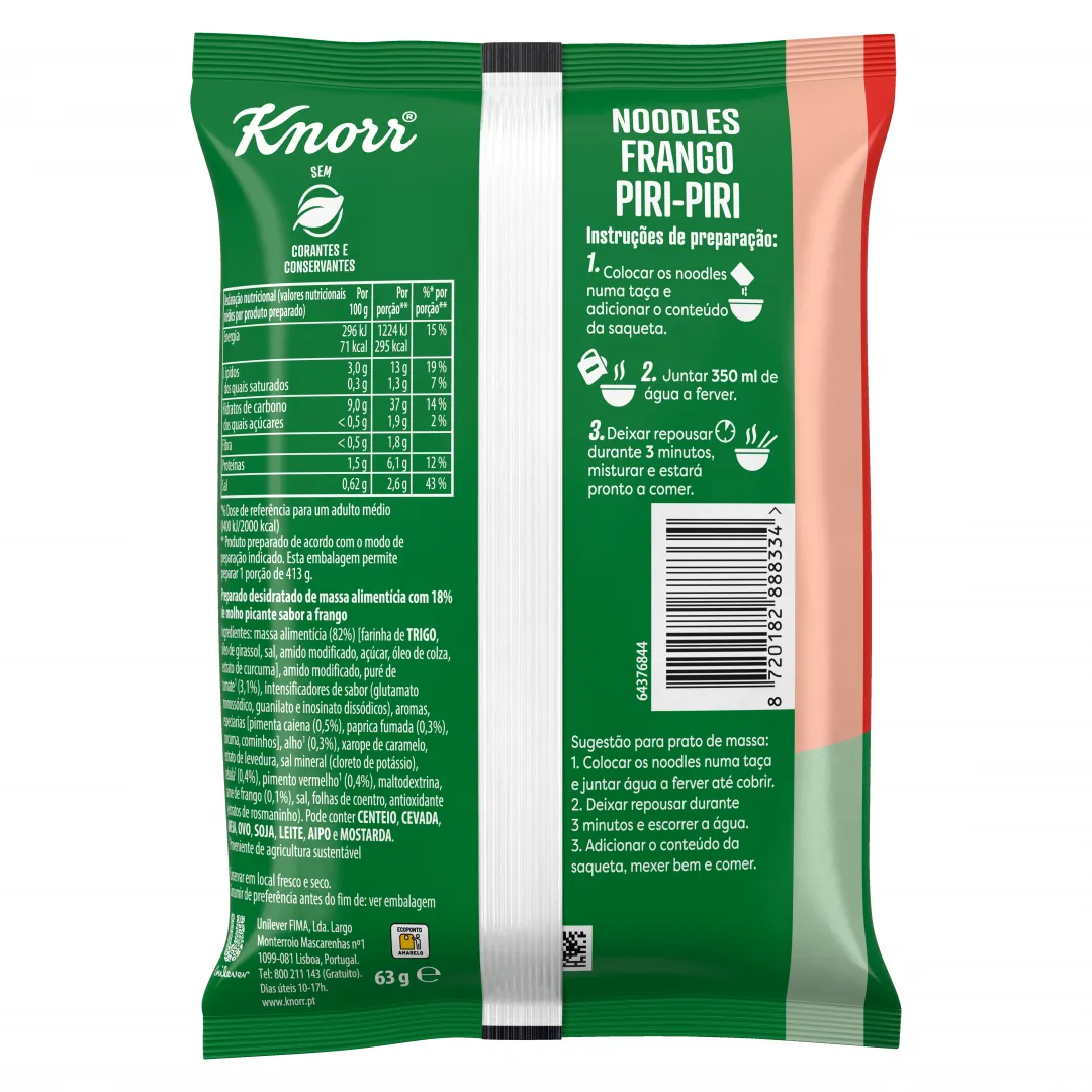 Noodles Sabor a Frango Piri-piri