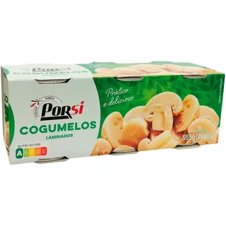 Cogumelos Laminados 3x185g PorSi