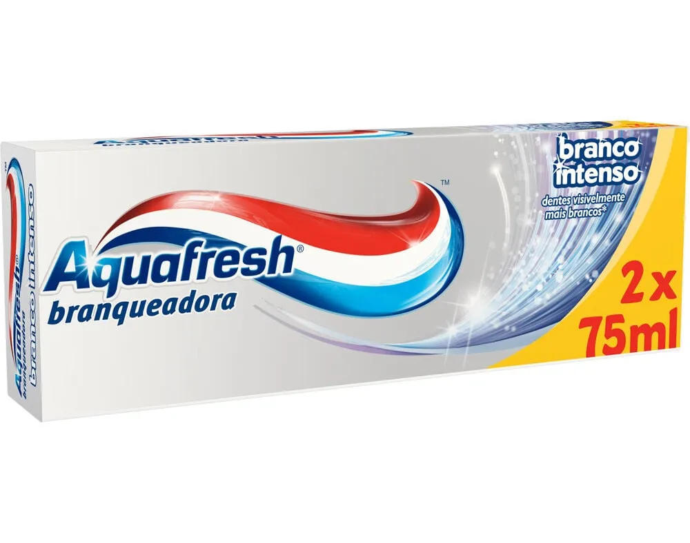 Pasta de dentes branco intenso Aquafresh 2 x 75 ml
