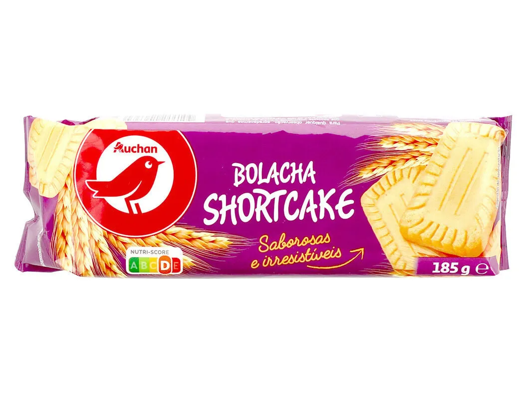 Bolacha Auchan shortcake 185 g