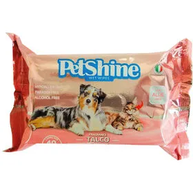 Toalhitas para Cão e Gato Fragrância Talco PetShine