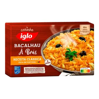 Bacalhau à brás, embalagem de 300g Iglo
