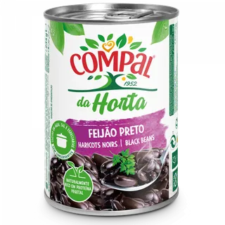 Feijão Preto Cozido em Lata Compal