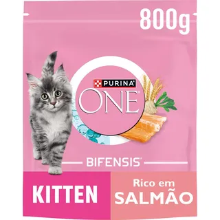 Ração para Gato Júnior Salmão, 800g Purina One