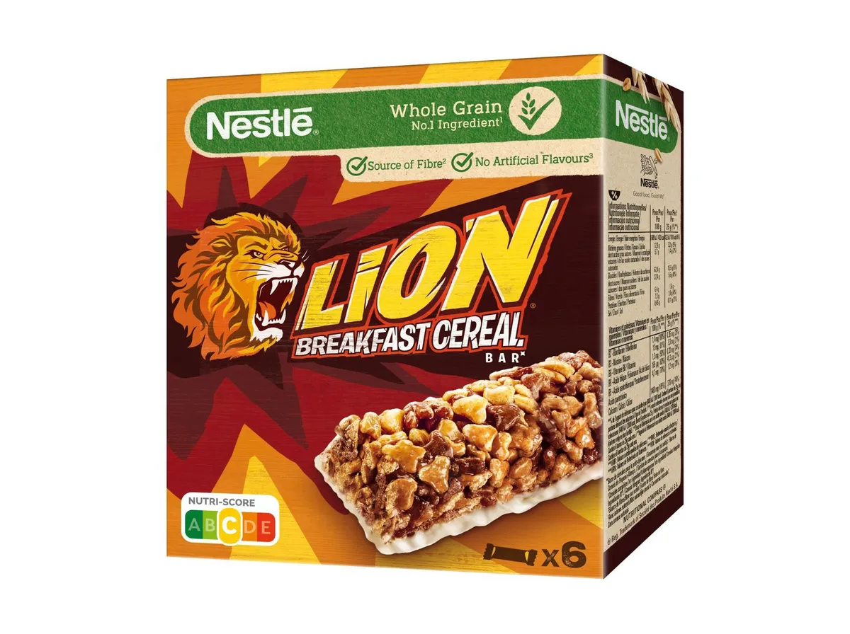 Barras de cereais LION chocolate 6 x 25 g