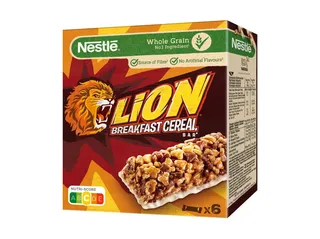 Barras de cereais LION chocolate 6 x 25 g