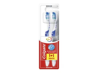 Escova de dentes Colgate total média colgate 2un