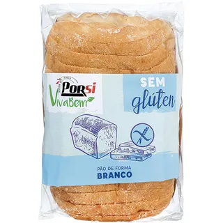 Pão de Forma Branco sem Glúten Porsi Vivabem