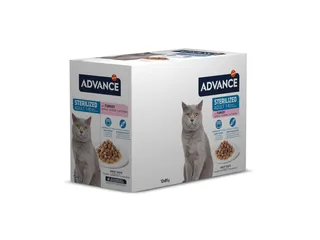 Comida húmida gato Advance esterilizado peru 12 x 85 g