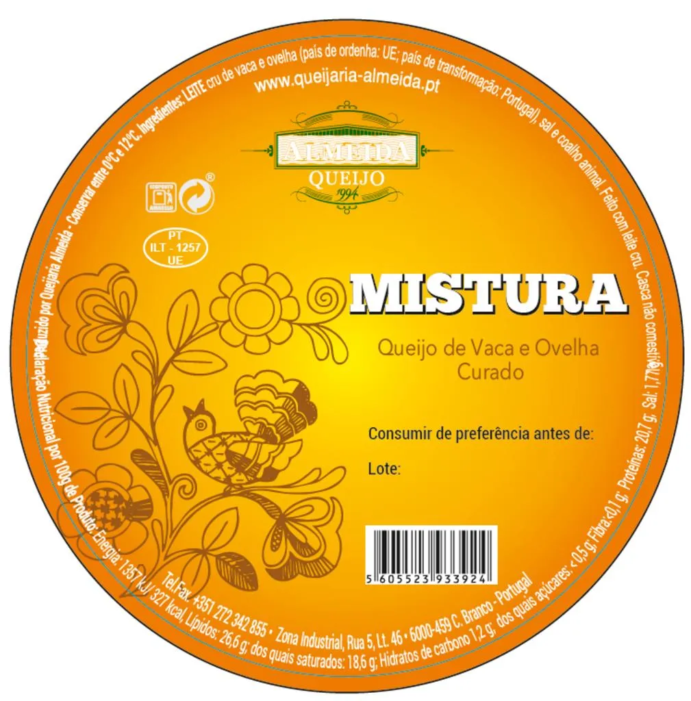 Queijo de Vaca e Ovelha Curado UN