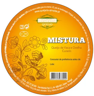 Queijo de Vaca e Ovelha Curado UN Queijaria Almeida