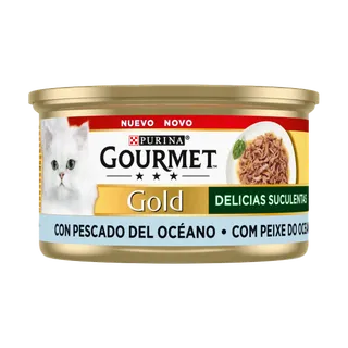 Comida Húmida para Gato Gold com Peixe Purina Gourmet