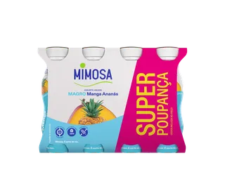 Iogurte Líquido Magro Manga e Ananás Pack 8 Mimosa