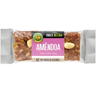 Barra snack natura amêndoa Cemporcento