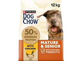 Ração para cão DOG CHOW sénior frango 12 kg