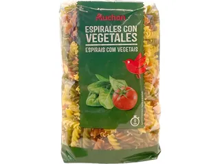 Massa Auchan espirais com vegetais 500 g