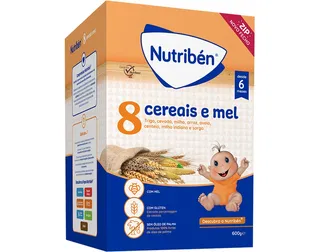 Papa Nutriben 8 cereais e mel 600 g