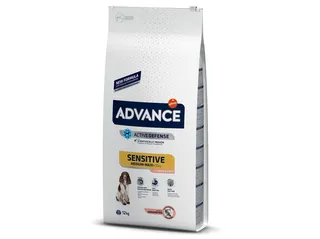 Ração cão Advance sensitive salmão 12 kg