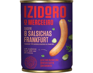 Salsichas Izidoro lata 8un 350(200)g