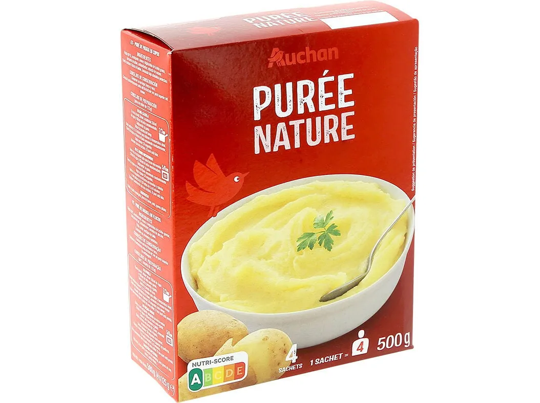 Puré batata Auchan 500 g