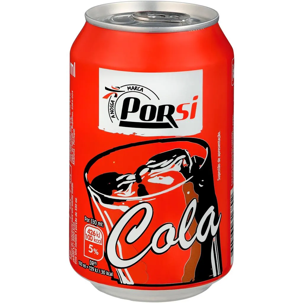 Refrigerante com gás cola